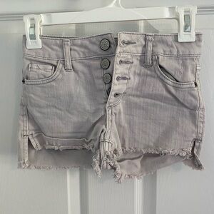 Grey three button shorts